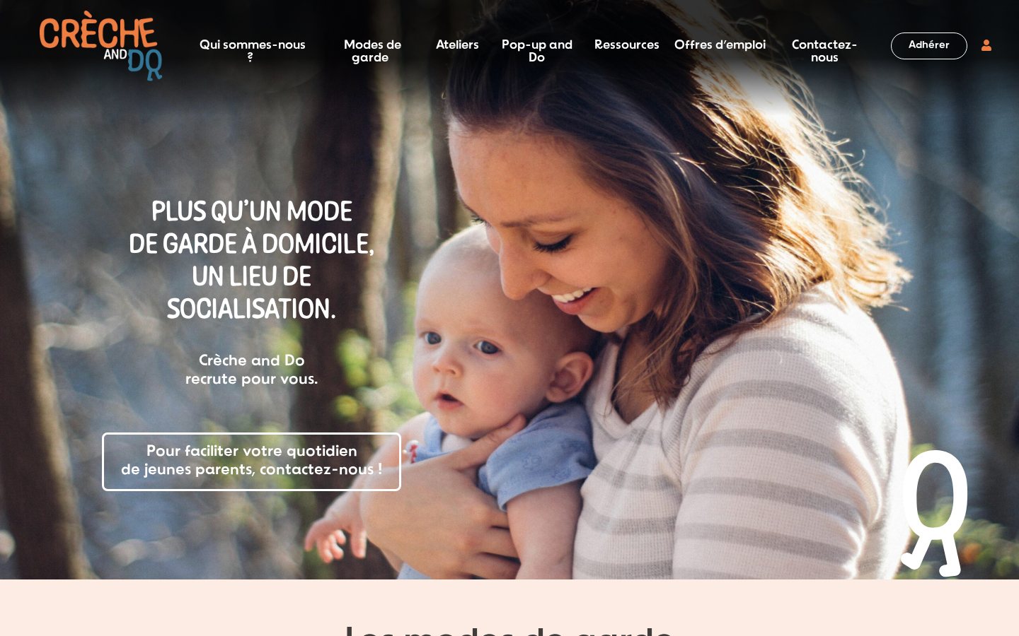 Capture d’écran du site Crèche and Do